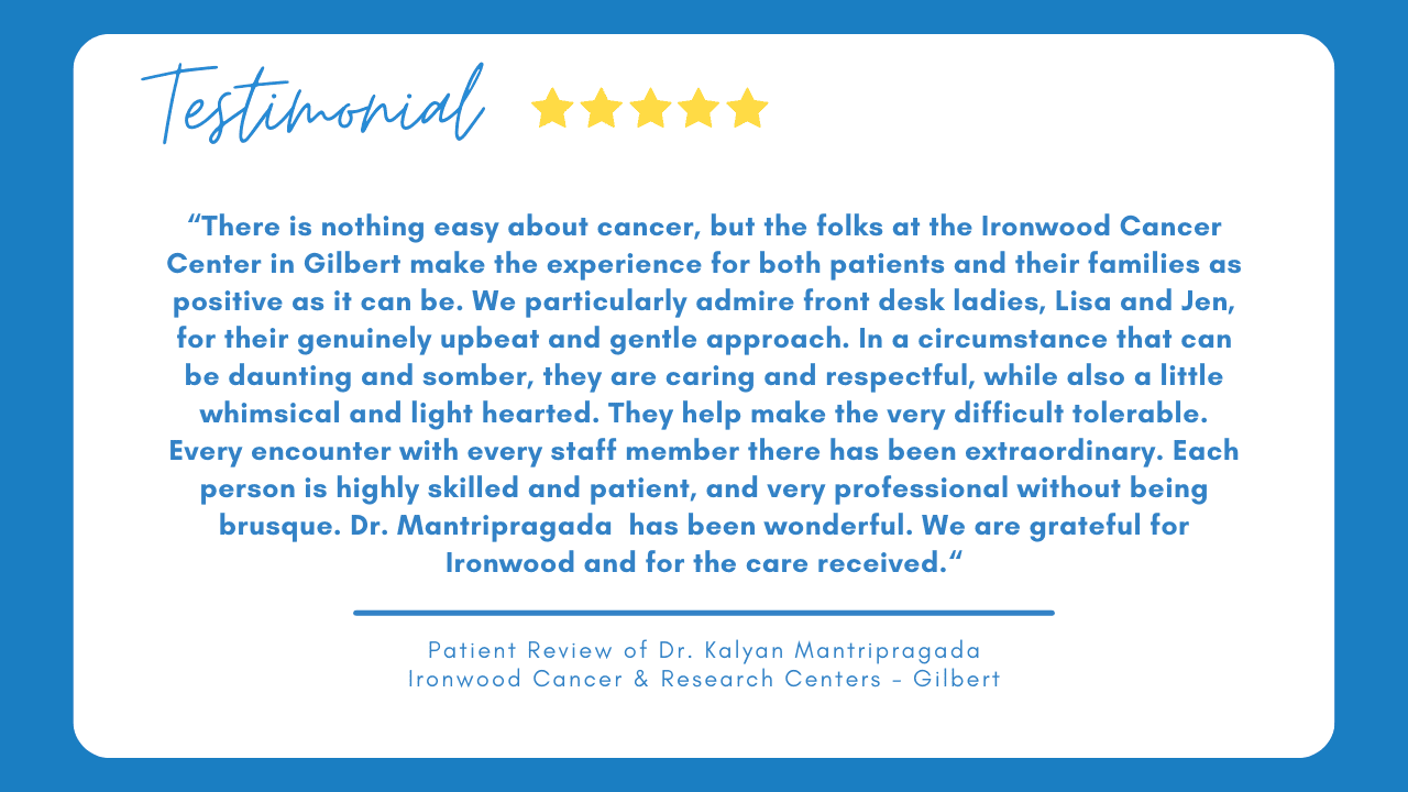 Mantripragada Testimonial